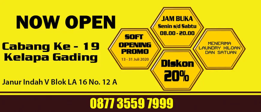 Now open Beehive Laundry ke 19